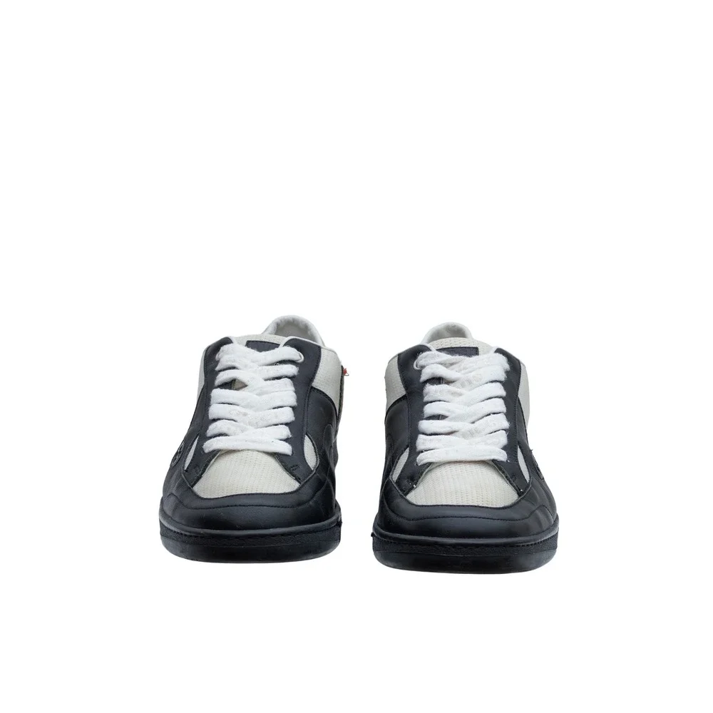 Gucci‎ Vintage Low-Top Sneakers – Web Stripe – Leather & Mesh - Size US 9/ EU 41